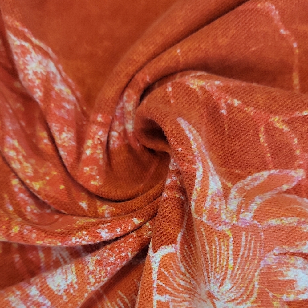 Saddlebred Orange and White Hawaiian Polo Shirt - Picture 12 of 13